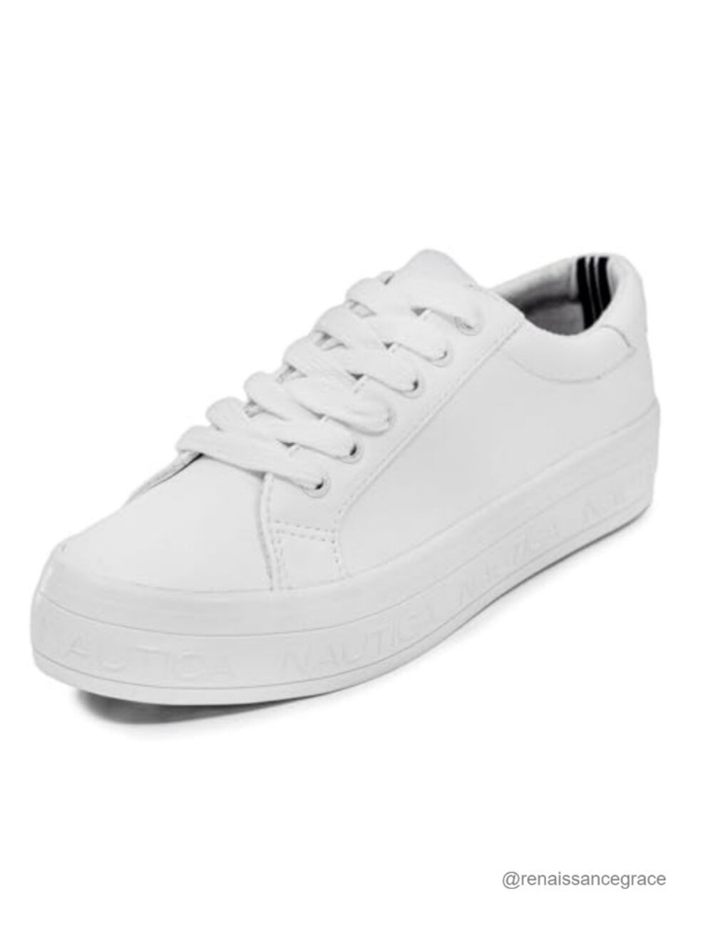Women's Platform Sneakers Fashion Casual Thick Sole Vegan Leather Lace-Up